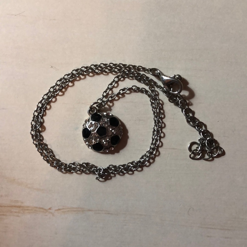 Soccer ball necklace!